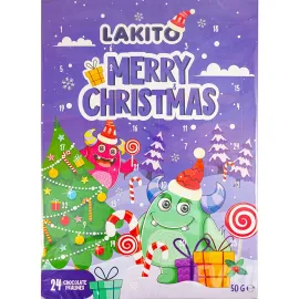 Адвент Календарь Lakito Merry Christmas 50 гр Адвент Календарь Lakito Merry Christmas 50 гр