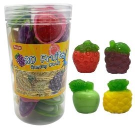 Желейная  Конфета с желе 3-D Fruits Gummy 30 шт