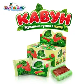 Жевательная Резинка с джемом Арбуз 30 шт Жевательная Резинка с джемом Арбуз 30 шт