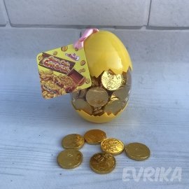 Шоколадні Монети Яйце 90-95 шт 240 гр.