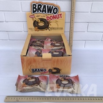 Кекс Brawo Donut з карамельною начинкою 24 шт